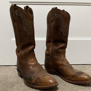 Tony Lama Boots - Mens 8 1/2 EE - Brown